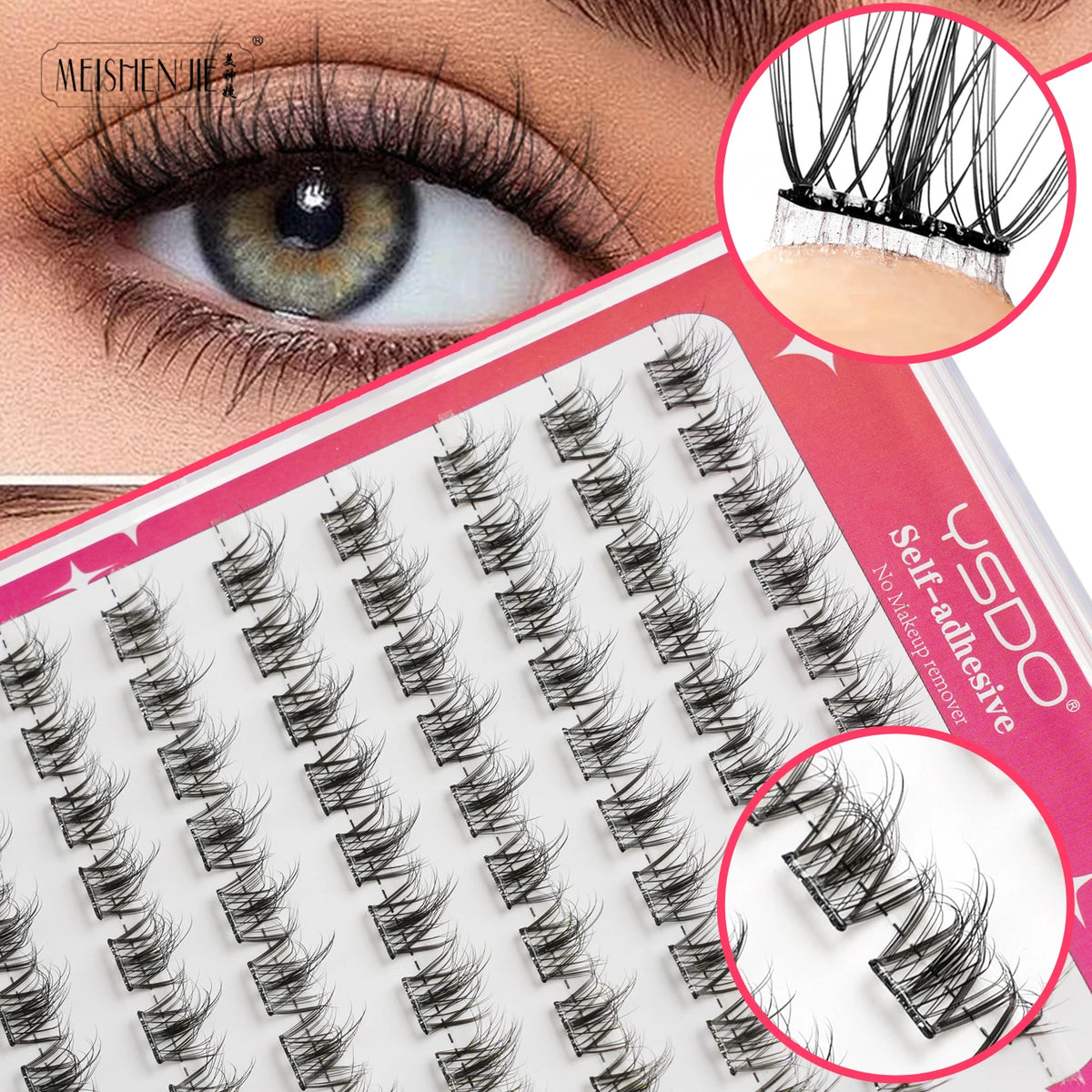 Faux cils effet naturel Autocollants – 100 pièces