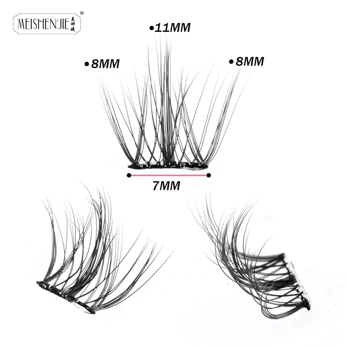 Faux cils effet naturel Autocollants – 100 pièces