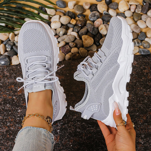 2026 New Women Casual Sports Shoes Breathable Mesh Upper Soft Cushion Sole Lightweight Comfort Versatile Daily Walking Sneakers