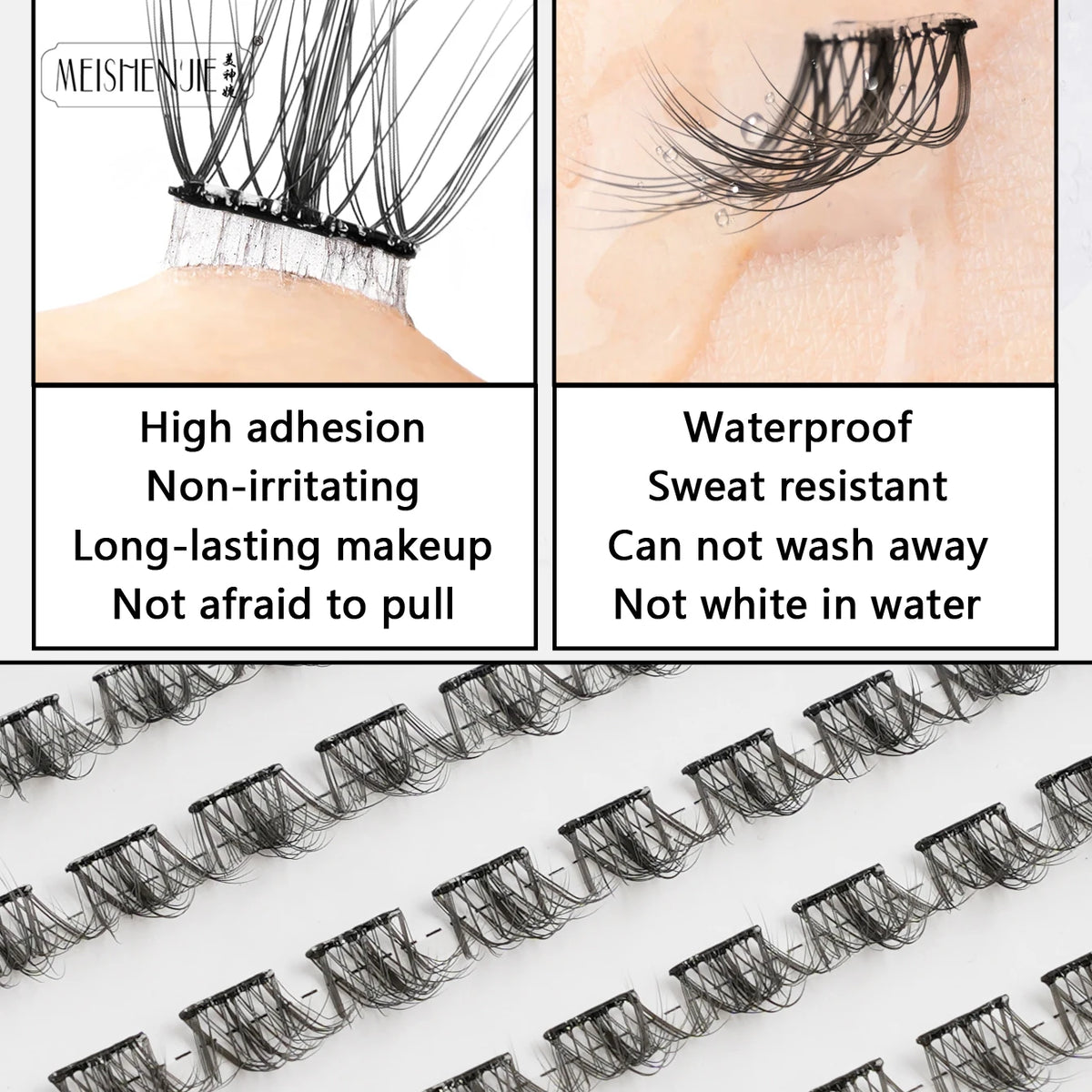 Faux cils effet naturel Autocollants – 100 pièces